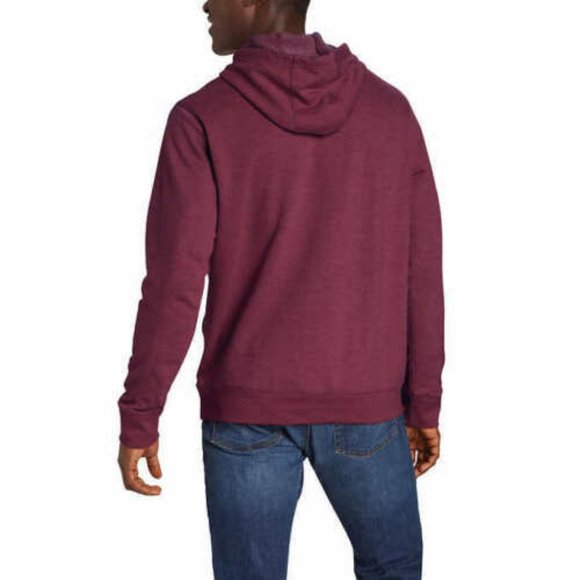 Eddie Bauer Camp Fleece Pullover Hoodie RED - Picture 8 of 8